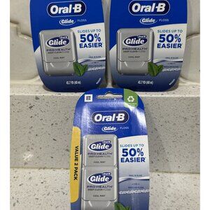 4-Glide Pro-Health Deep Clean Floss Cool Mint 43.7 YD By Oral-B